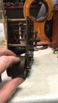 Antique English Fusee Dial Clock (Before Restoration)