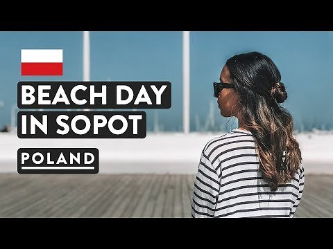 LARGEST WOODEN PIER IN EUROPE! Sopot Beach Day from Gdansk | Poland Travel Vlog