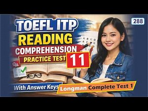 TOEFL ITP Reading Comprehension Practice Test TRY NOW | LONGMAN COMPLETE TEST ONE #toeflitp