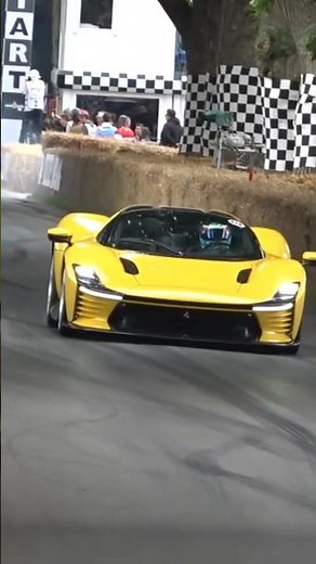 Ferrari Daytona SP3 Hard Acceleration And Exhaust Sound. Goodwood Festival of Speed.