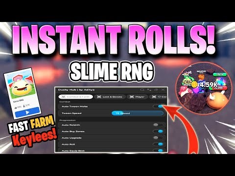 SLIME RNG SCRIPT 2026 *NO KEY* AUTO FARM, MAX LUCK, INFINITE ROLLS, & MORE🥇✅