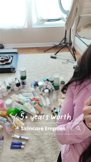 Since I’m moving, I can finally excavate all the skincare products out from under the sink that I’ve been collecting for years 💀 #empties #skincare #skincarereview #kbeauty #skincareempties