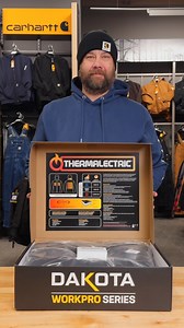 🟧Let's unbox the new Dakota WorkPro Series Thermalectric T-Max jacket. 4 HEATING ZONES: One on back, two on chest and one on neck 3 HEAT LEVELS: High, Medium and Low, an included lithium ion battery and the warmth and durability you expect from Dakota. #allthingssimple #heatedjacket #holidaygiftideas #mensgiftideas #mensgiftguide #warmandcozy #marks | Mark's