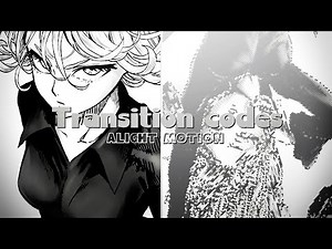 Transition codes | Alight motion | editor codes