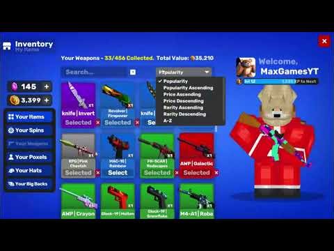 Yes, i play poxel (.io) here's some of my rare stuff!