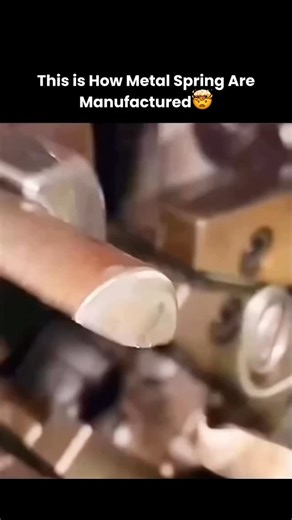 Shivam Kumar | Fynny on Instagram: "What you’re watching is the industrial process used to manufacture metal springs, which are found in everything from vehicles and machinery to household appliances. It begins with a solid steel rod that’s cut to size and fed into a precision machine. The metal is often heated to make it easier to . . #explore #manufacturing #engineering #howitsmade #industrial"