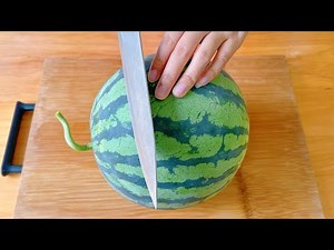 cut watermelon life hacks No dirty hands, no juice, fast and easy,
