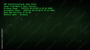 Vintage computer screen. System boot. Loading.