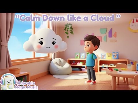 Calm Down Like a Cloud | Breathing & Feelings Song for Toddlers | Emotional Regulation