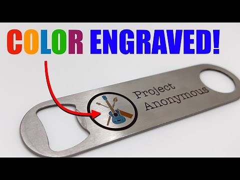 ENGRAVING COLOR on Stainless Steel w/ Monport GI20 Fiber Laser