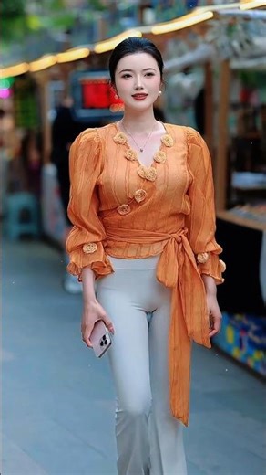 TOP CHINESE BEAUTIFUL GIRL STREET FASHION STYLE OUTFIT TIKTOK TRENDY 🔥🥀#remix