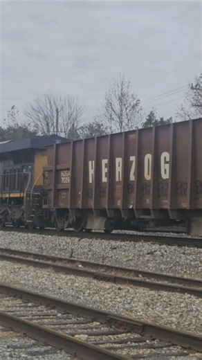 CSX M692 with Loaded Herzog Car's in Kingsport, TN. #csx #train ##railroad