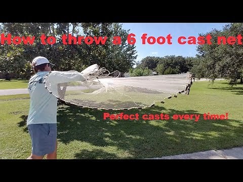 How to Throw A 6 Foot Cast Net Perfectly Every Time