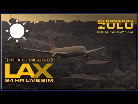 ✈️ LAX LIVE SIM | Morning Pacific Arrivals 6a–3p | ADS-B + Real ATC | KLAX LAX | APR 10 2026