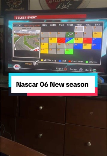 Started a new season on nascar 06 and made it to the cup series #nascar #ps2 #nascar06 #nascarthunder2006