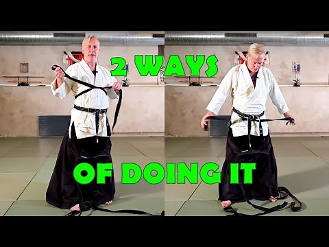 How to: Put the hakama (袴) on - Aikido Virtual Dojo
