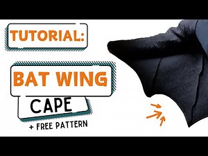 Tutorial: Bat Wings Cape for Halloween