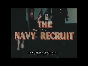 "THE NAVY RECRUIT" 1940s PRE-WWII U.S. NAVY BLUEJACKET RECRUITING FILM NAVSTA GREAT LAKES 28524