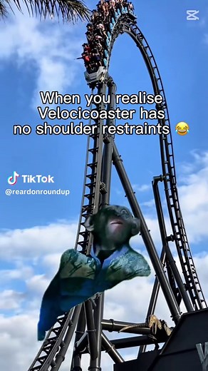 Velocicoaster: No Shoulder Restraints, Oh No!