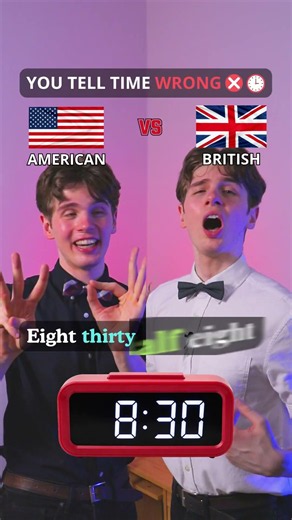 "Half Eight" Means WHAT?! 🕐😱 US vs UK Time Wars #shorts #english