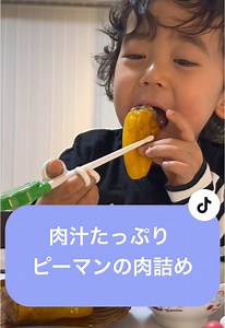肉汁たっぷりカラーピーマンの肉詰めレシピ