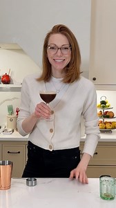 Here’s my fun twist on a classic fav — a Chai Espresso Martini! Perfect for the holiday season, and so yum! #GetYourPrepOn #PrepOn | Laura Prepon