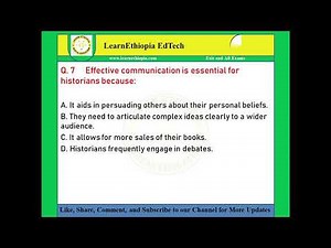 Philosophy of History & Historiography | Model Exit Exam Questions for History & Heritage Management