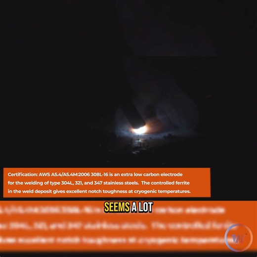 4.4K views · 20 reactions | We put all kinds of SMAW electrodes head to head to see which one was the toughest to weld with. This 308L-16 rod proved to be easygoing as long as you keep a tight arc length and maybe bump the amps up a little from 100 amps. Watch the full match-up on YouTube https://youtu.be/FvuK9tOIA_Q | Weld.com | Facebook