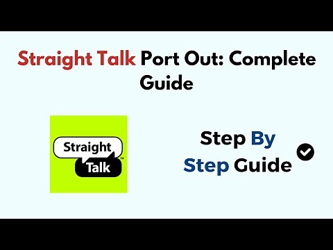 Straight Talk Port Out: Complete Guide