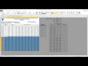 Level sheet for four lane highway, Excel sheet for Grid level.
