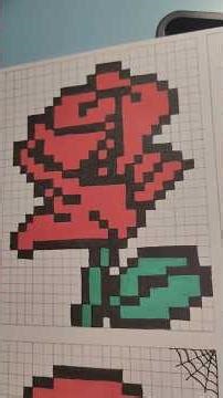 pixel Rose❤️#youtubeshorts #painting #artwork