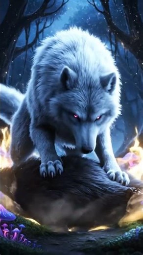 good versus evil wolf fight who will win 😮