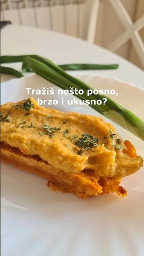 Posni doručak ili Užina. Na vodi. Posni namaz