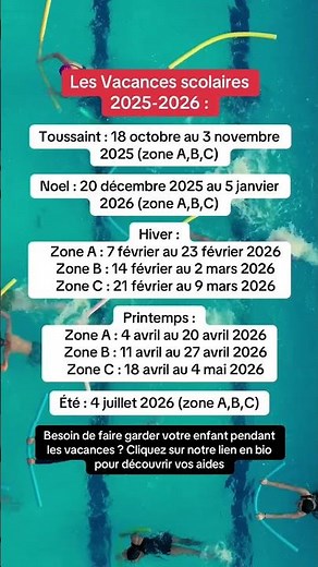 Vacances scolaires 2025-2026 : le planning complet pour les parents