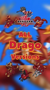 All Bakugan Drago Versions in 1 Minute