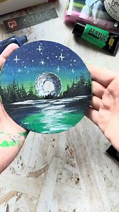 Turn an old CD into a new artistic accessory 📀🎨🖌️ #artmie #upcycling | ARTMIE