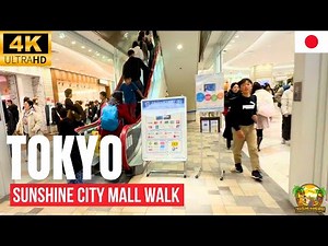 Sunshine City 4K Walking Tour Tokyo Japan