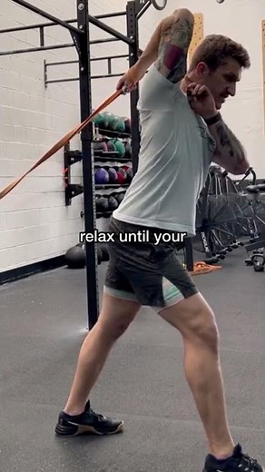 Banded Rack Stretch for Cleans and Squats