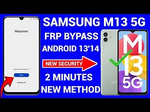 Samsung M13 5G Frp Bypass Android 13/14 | One Click Preloader Method Unlock Tool | Frp Bypass 2025
