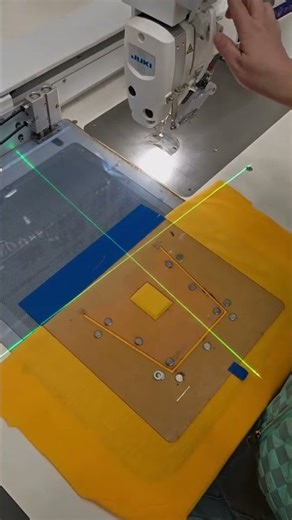 Automatic sewing machine for templates #sewing