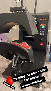 Testing the new automatic hat press by VEVOR. 🧢 • Double click if you like the video♥️ Tag a friend who will love the video🤜 🎥：@kuztom_kraftz #VEVOR #VEVORDIY #hatpress #smallbusiness | VEVOR Home Improvement