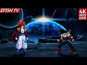 SS4 Gogeta & Android 18 vs Bardock & Jiren (Hardest AI) - Dragon Ball FighterZ