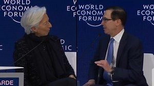 Watch Mnuchin and Lagarde clash over the climate crisis