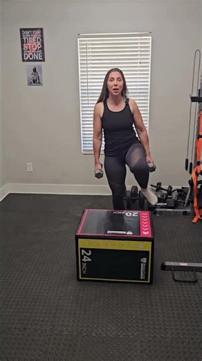 Dumbbell Alternating Step Ups #beginnerworkout #homeworkout