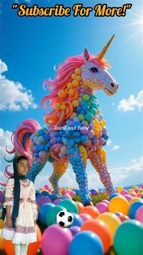 Boy Kicks Balloon Unicorn & It Turns Real! 😍 | Satisfying Animation