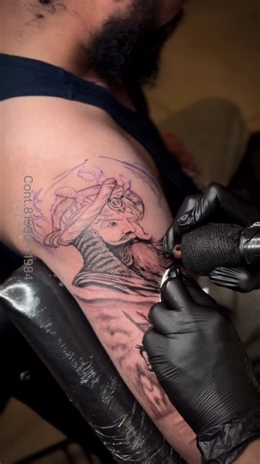 PYTHON.TATTOO.STUDIO | Cont.81980-41984☎️book appointment Sikh tattoo hari singh nalwa Best sikh portrait tattoo Warrior tattoo . . . #sikhtattoo #tattoo... | Instagram