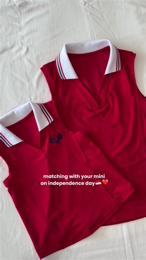 udah mulai bulan Agustus nih, siapa yang mau matching active wear sama anak waktu 17-an?👀 #leevierrakids #independenceday #17agustus