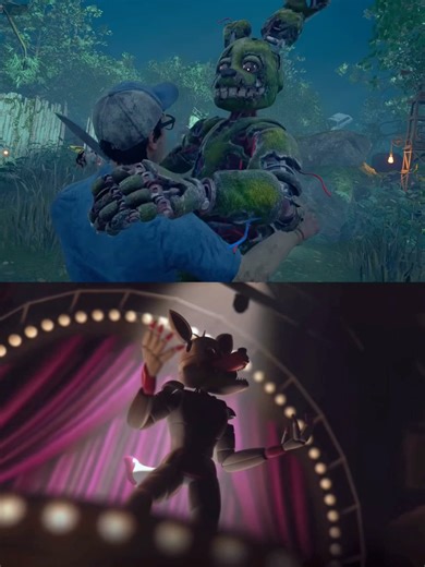 Springtrap Vs The Funtimes #fnaf #fivenightsatfreddy #fyp #edit #afton #springtrap #horror