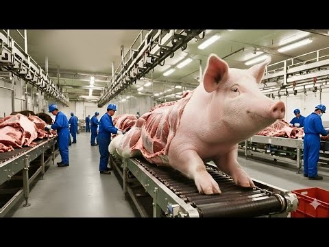 Inside a Pork Meat & Pig Skin Leather Factory: Secrets of the Trillion Dollar Industry(Full Process)