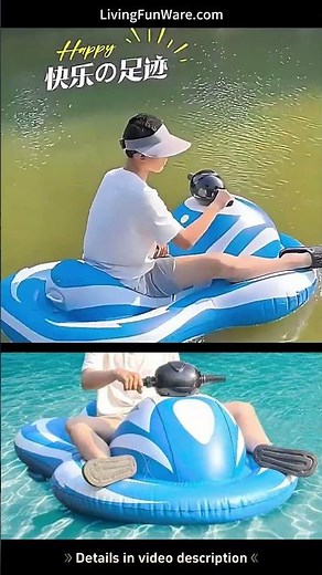 Adorable Little Water Knight: Ride the Waves on an Electric Motorized Inflatable Boat